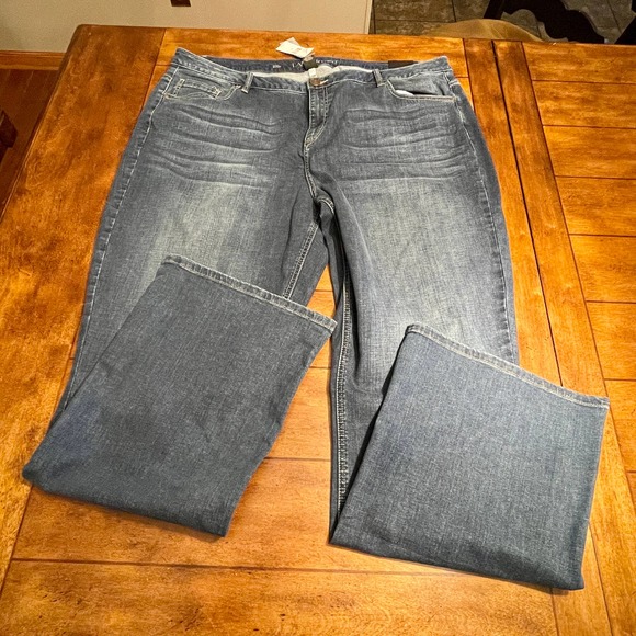 Lane Bryant Boot Cut Mid Rise Blue Women's 26L New W. Tags S933-2000 - Picture 2 of 10